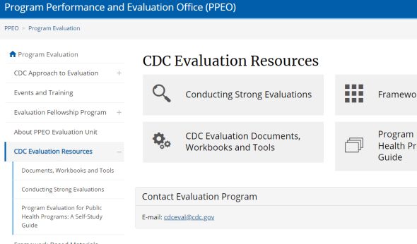 CDC Evaluation Resources